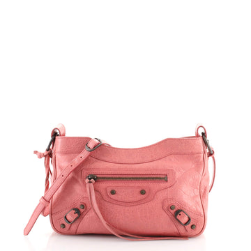 Balenciaga Hip Classic Studs Crossbody Bag Leather