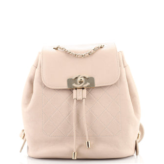Chanel Data Center CC Flap Backpack Quilted Caviar Medium