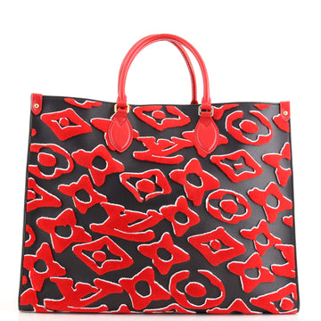 Louis Vuitton OnTheGo Tote Limited Edition Urs Fischer Tufted Monogram Canvas GM