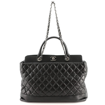 Chanel Be CC Tote Quilted Calfskin with Caviar Large