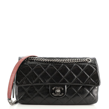 Chanel Easy Flap Bag Quilted Aged Calfskin Medium