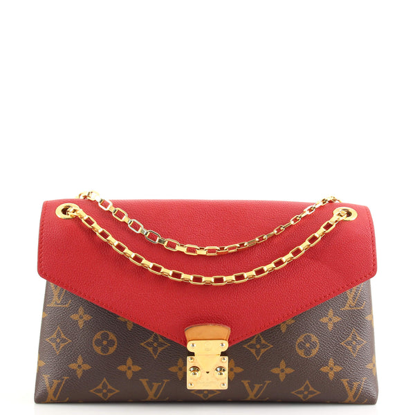 Louis Vuitton Pallas Chain Shoulder Bag Monogram Canvas and Calfskin