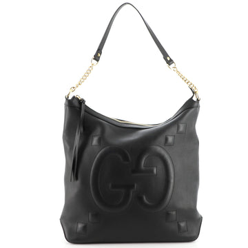 Gucci Apollo Hobo GG Embossed Calfskin Medium