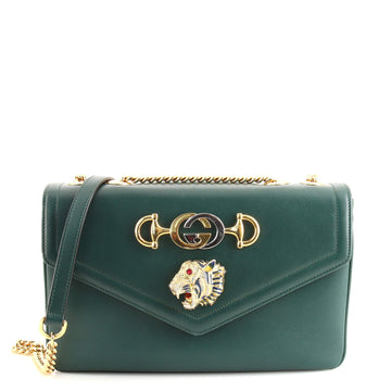 Gucci Rajah Chain Shoulder Bag Leather Medium