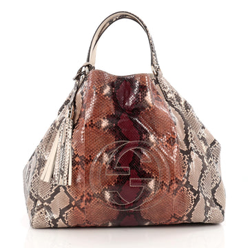 Gucci Soho Shoulder Bag Python Large