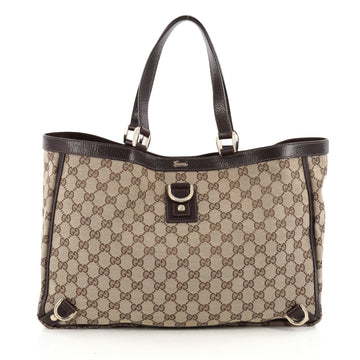 Gucci Abbey D Ring Tote GG Canvas Large