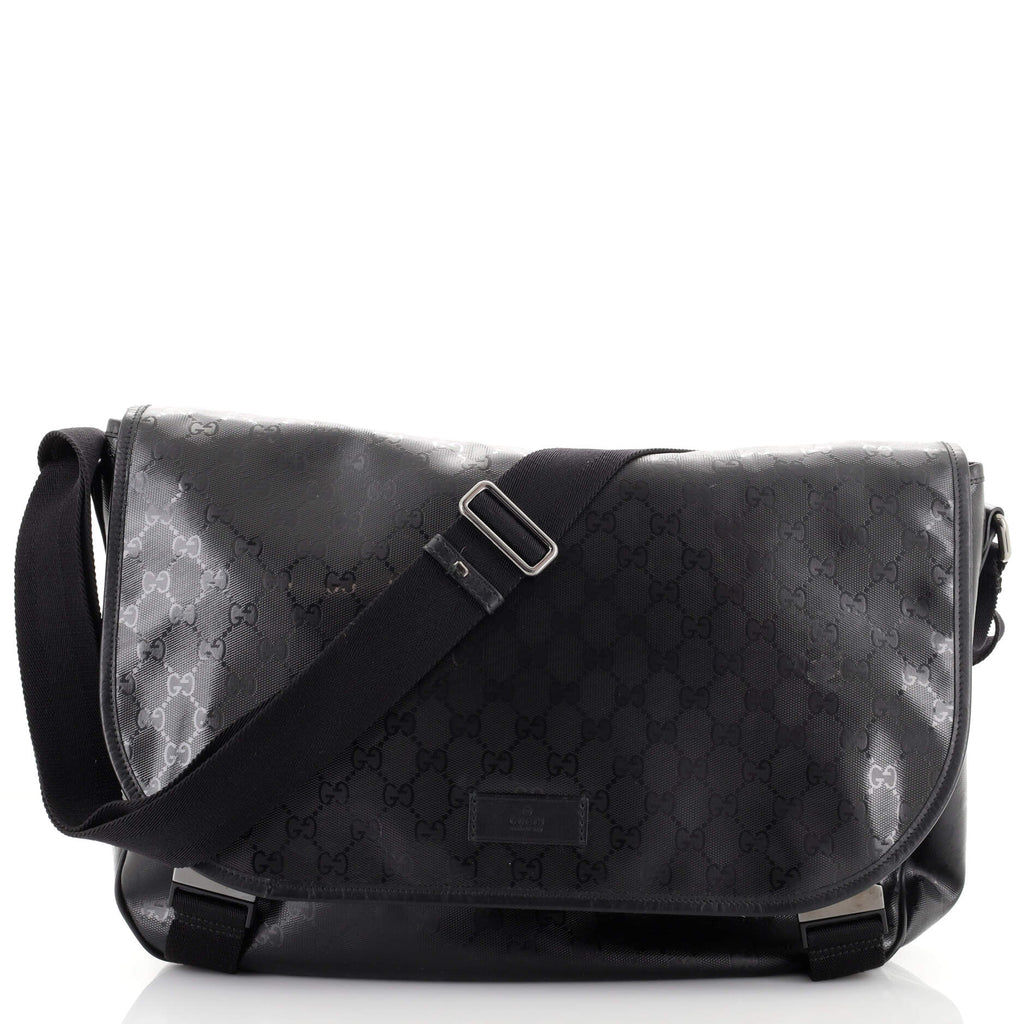 Gucci GG Black Messenger Bag (Large)