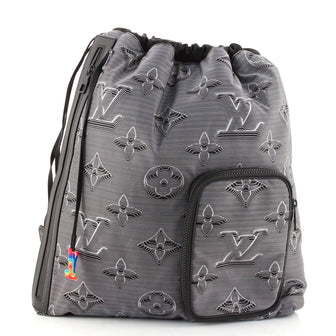 louis vuitton cinch backpack Louis Vuitton Drawstring Backpack Limited Edition 2054 Monogram Textile 168409
