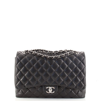 Chanel Classic Double Flap Bag Quilted Lambskin Maxi