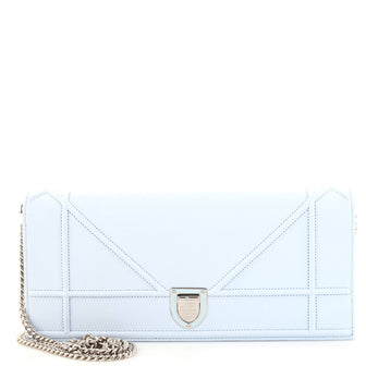 Christian Dior Diorama Chain Clutch Leather