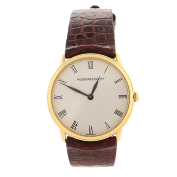 Audemars Piguet Classic Quartz Watch Yellow Gold and Alligator 31