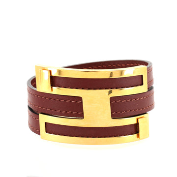Hermes Puss Puss Bracelet Leather and Metal