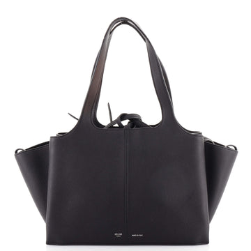 Celine Tri-Fold Shoulder Bag Grained Calfskin Small