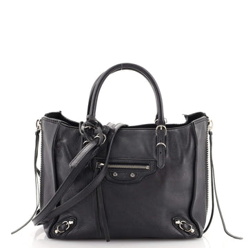 Balenciaga Papier A4 Zip Around Classic Studs Bag Leather Mini
