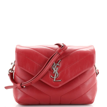 Saint Laurent LouLou Shoulder Bag Matelasse Chevron Leather Toy