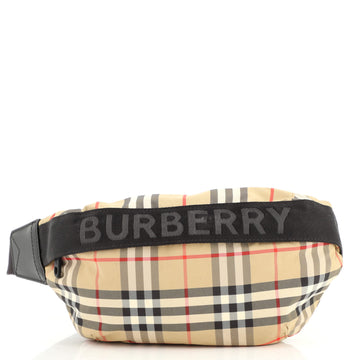 Burberry Bum Bag Vintage Check Canvas with Nylon
