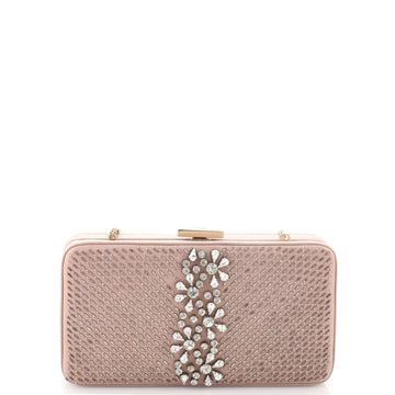 Valentino Frame Chain Clutch Embellished Leather Small