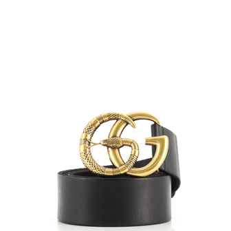 Gucci Snake Marmont Belt Leather Wide
