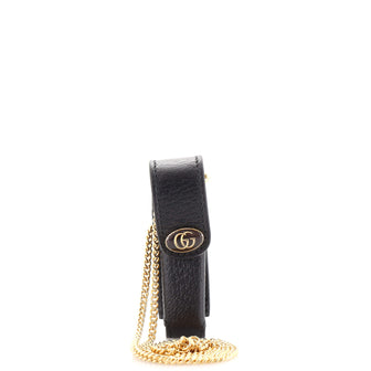Gucci Porte Rouges Lipstick Case with Chain Leather