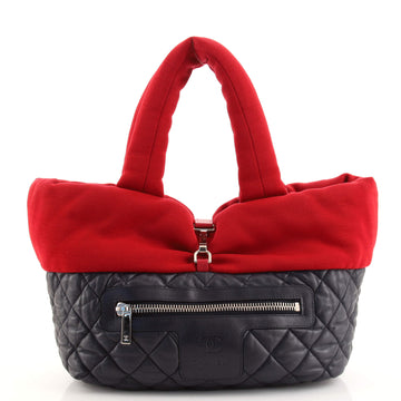 Chanel Coco Cocoon Reversible Tote Quilted Lambskin and Jersey Small