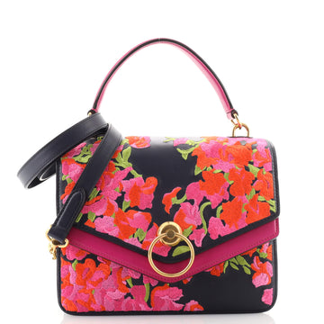 Mulberry Harlow Satchel Embroidered Leather Medium