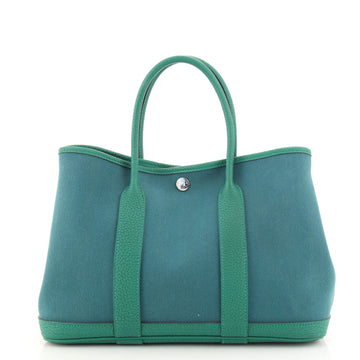 Hermes Garden Party Tote Toile and Leather 30