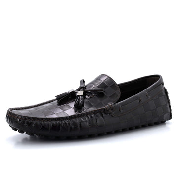 Louis Vuitton Men's Bow Moccasin Loafers Damier Infini