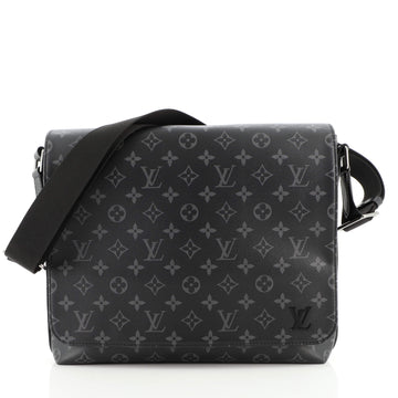 Louis Vuitton District Messenger Bag Monogram Eclipse Canvas MM