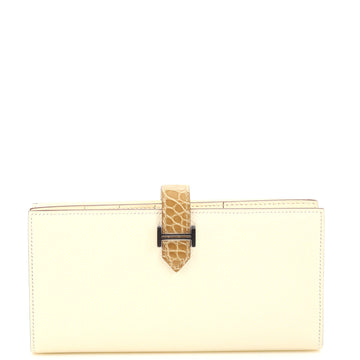 Hermes Touch Bearn Wallet Epsom with Alligator Long