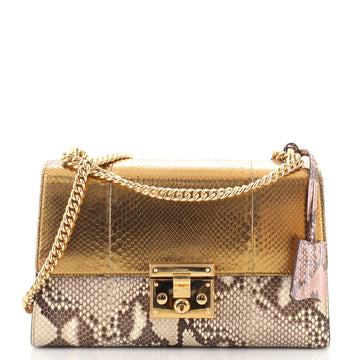 Gucci Padlock Shoulder Bag Python Medium