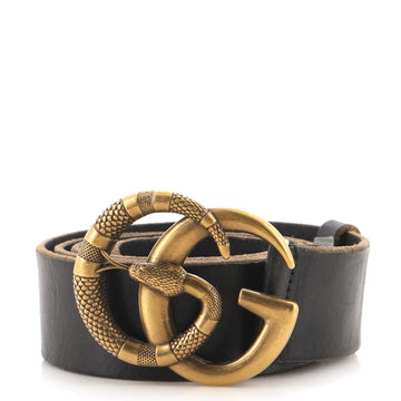 Gucci Snake Marmont Belt Leather Wide