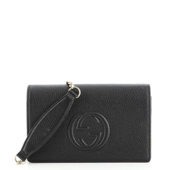 Gucci Soho Wallet on Chain (Outlet) Leather