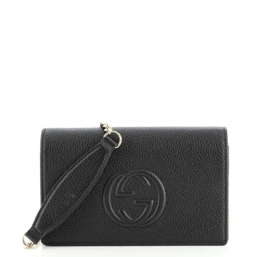 Gucci Soho Wallet on Chain (Outlet) Leather