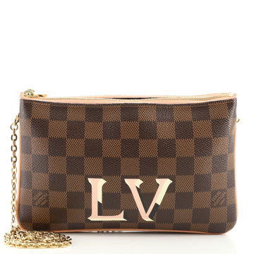 Louis Vuitton Double Zip Pochette Damier