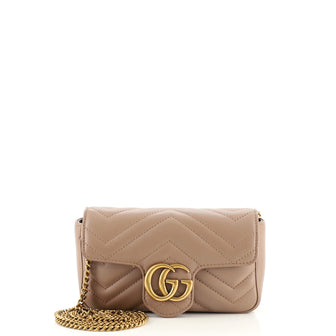 Gucci GG Marmont Flap Bag Matelasse Leather Super Mini