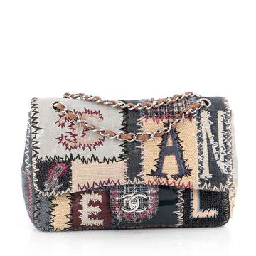 Chanel Classic Single Flap Bag Multicolor Patchwork Jumbo