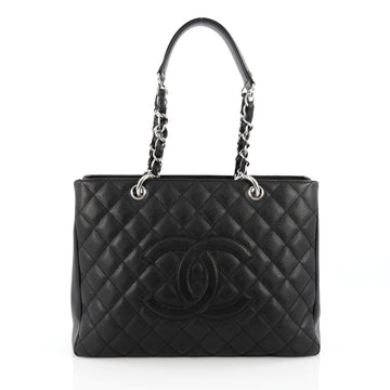 Chanel Grand Shopping Tote Quilted Caviar Black