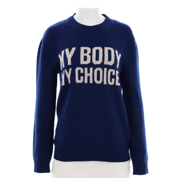 Gucci Women's My Body My Choice Intarsia Sweater Wool
