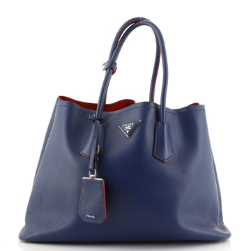 Prada Cuir Double Tote City Calfskin Large