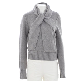 Burberry Women's Knotted Cowl Neck Sweater Cashmere