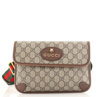 Gucci Neo Vintage Flap Belt Bag GG Coated Canvas