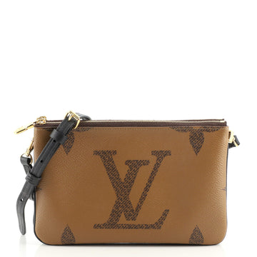 Louis Vuitton Double Zip Pochette Reverse Monogram Giant