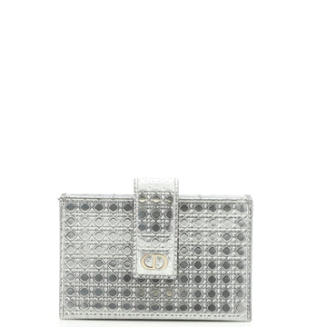 Christian Dior 30 Montaigne 5-Gusset Card Holder Micro Cannage Calfskin
