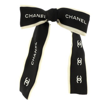 Chanel Hair Tie Printed Silk