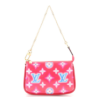 Louis Vuitton Pochette Accessoires Valentine Neon Monogram Vernis Mini