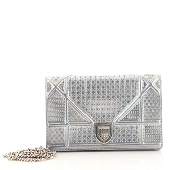 Christian Dior Diorama Flap Bag Cannage Embossed Calfskin Mini