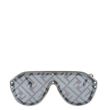 Fendi Fabulous Zucca Shield Sunglasses Metal