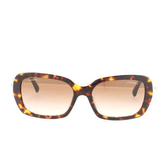 Chanel Pearl Rectangle Sunglasses Acetate with Faux Pearls