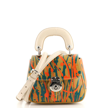 Burberry DK88 Top Handle Bag Printed Leather Mini