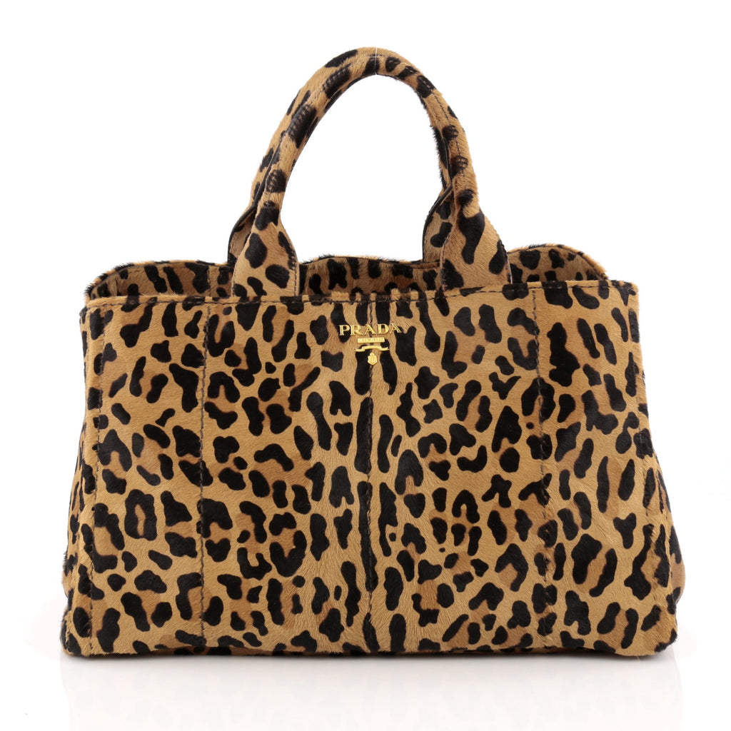 Buy Prada Tote Cavallino Calf Hair Large Brown 1689401